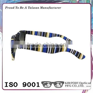 Classic Stripes Pattern Rubber Top Coat pc Graduated Sunglasses Available thumbnail-6