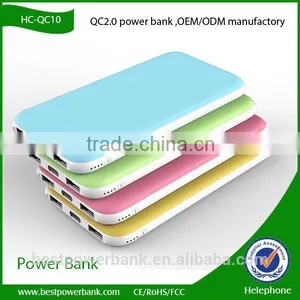 HC-QC01 High Capacity Smartphone PowerBank, Wholesale 10000mAh Portable Charger thumbnail-1