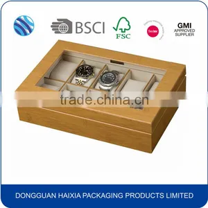 New Arrival Fashion Luxury Pretty Solid Wood Watch Gift Box thumbnail-3