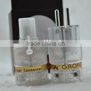 GF-E50T Hi-End Rhodium Plated Schuko Power Connector thumbnail-1