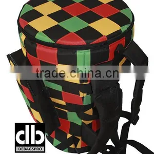 African Djembe Drums Gig Bags Deluxe Rasta Patchwork thumbnail-2