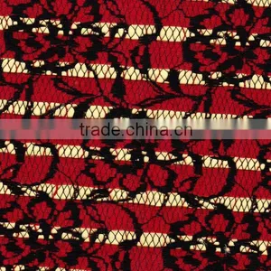 2069 Red and Black Lace Fabrics for Dresses thumbnail-1