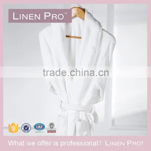 LinenPro 400GSM Terry Cloth Hotel Bathrobe Hooded 100% Cotton Bathrobe for Men thumbnail-3