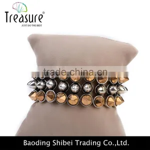 2016 Fashion New Design Alloy Concert Wide Bangle Bracelet Jewelry thumbnail-5