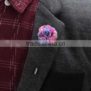 Men Flower Floral Boutonniere Wedding Corsage Prom Lapel Stick Pin Hat Brooch thumbnail-1