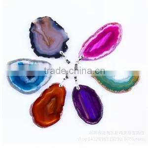 Colorful Monocyclic Ring Natural Agate Bullet , Handicraft Ornaments thumbnail-2