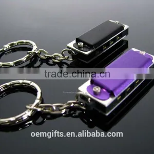 Hot Harmonica,metal Harmonica,mini Harmonica With Keychain thumbnail-1