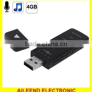 Built in Rechargeable Lithium-ion Battery Digital Voice Recorder MP3 Player With 4GB Memory thumbnail-1