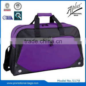 Polyester Sling Duffel Bag With Bottle Pocket Zipper Pocket thumbnail-5
