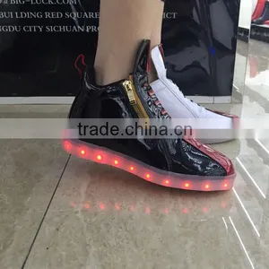 Women PU Led Light Running Shoes Light and Soft for Wholesale thumbnail-6