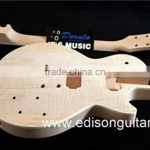 China Guitar Factory Mahogany Body Flamed Maple Top DIY Electric Guitar Kits MX-021 thumbnail-6