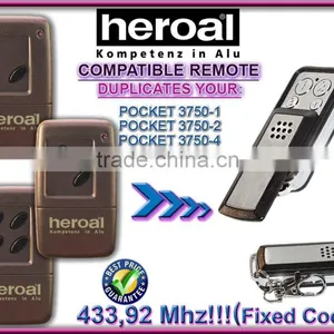 Heroal Remote Pocket 3750-1,3750-2,3750-4 , Heroal Garage Door Remote,Heroal Transmitter thumbnail-2