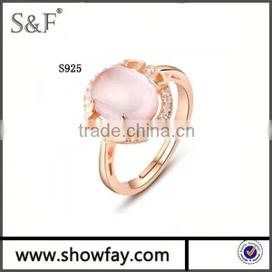 2015 Rose Gold Plated Ring , Engagement Stone Ring thumbnail-4