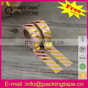 China Wholesale DIY Hot Sale Gold Stamping Paper Tape for Cards Decoration thumbnail-2