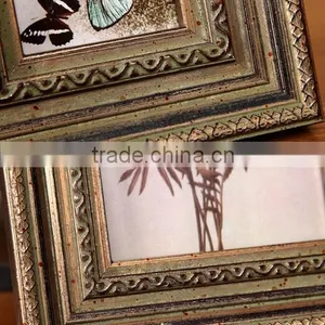 Top Quality Slap-up Wall Decorative Archaistic Wooden Picture Rahmen Handmade Baroque Antique Natural Solid Wood Photo Frame thumbnail-4