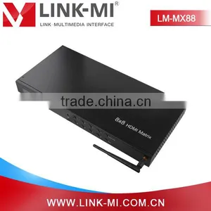 Factory Whoelsale Switching Modes:panel Buttons, Local IR, RS232 and Smart Phone Support 3D With Wifi HDMI Matrix 8x8 thumbnail-1