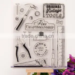 Decorative Carton Tool Rubber Stamp thumbnail-1
