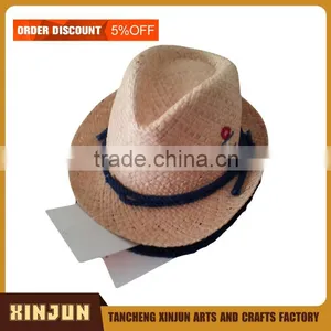 SUMMER BEACH YELLOW RAFFIA PANAMA STRAW HAT thumbnail-1