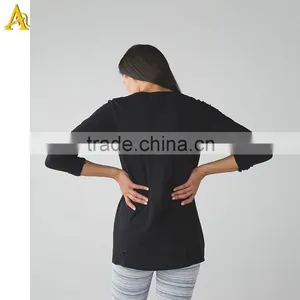 Chinese Garment Factory Long Sleeve Women Cotton t Shirt Selling on .com in Russian thumbnail-2
