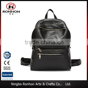 Women Genuine Cow Leather Daily Casual Backpack Handbag thumbnail-1