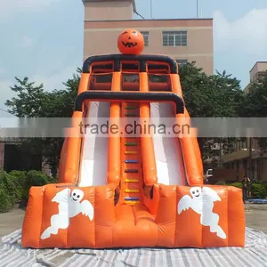 Hot Sale Halloween Inflatable Slide Pumpkin Inflatable Slide thumbnail-1