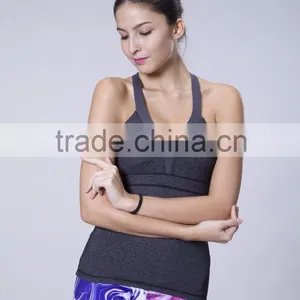 Cross Back Activewear Training Workout Fitness Padded Tank thumbnail-2