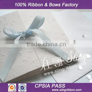 Satin Grosgrain Ribbon Bows for Favor Box thumbnail-1