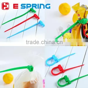 High Quality Candy Color Silicone Sealing Clip Strapping Tape For Snack Food Bag Cellphone PC Cables Ties thumbnail-1