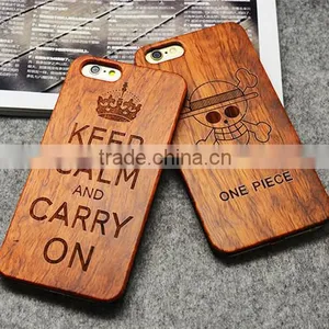 Custom for IPhone Case Engraving PC Real Rose Wood for IPhone Case Wholesale for IPhone 6 s Case thumbnail-1
