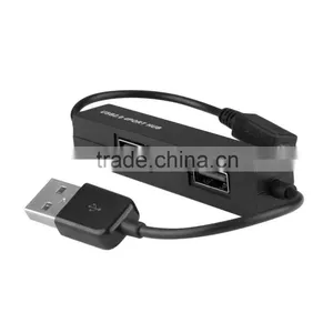 MINI USB OTG Cable for Iphone and Low-cost High-speed Plastic Casing 4 Port Usb 2.0 Hub thumbnail-1