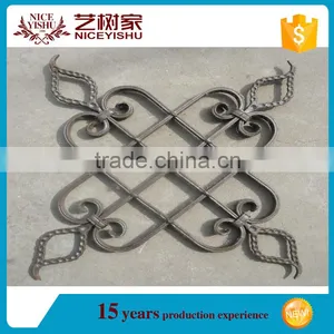 China Latest Wrought Iron Components Scroll Panels, Ornament Welding Fence Parts thumbnail-1
