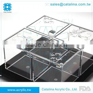 High Quality Acrylic Plastic Banquet Salt Sugar Jar Serving Tray thumbnail-3