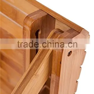 Bamboo Foldable Footstool Fishing Shower Step Square Stool Domestic Chair for Children Kids Leisure thumbnail-4