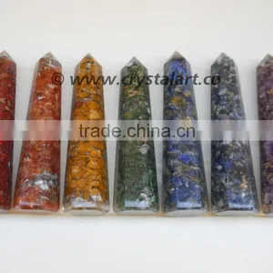 7 CHAKRA ORGONE OBELISK SET thumbnail-3