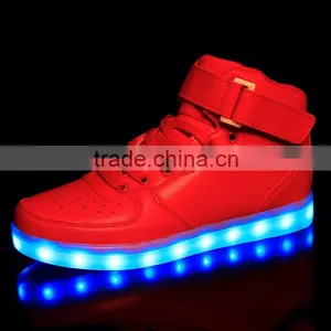 Hot Selling China Supplier MOQ1 HIgh Neck Shoes LED Light Up Shoes thumbnail-4