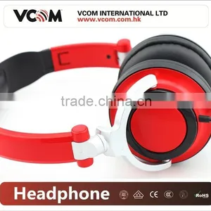 VCOM 2015 Foldable Stereo Headphone for DJ From China Factory thumbnail-1