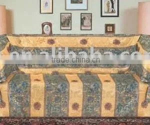 3pcs Printed Jacquad Sofa Cover Set thumbnail-1