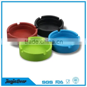 High Quality Round Silicone Ashtray , Personalized Silicone Pocket Ashtray thumbnail-3