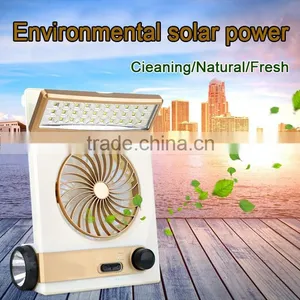 High Quality New Style Factory Wholesale Solar Table Fan thumbnail-1