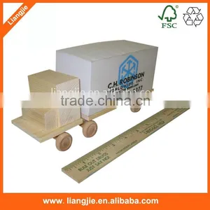 Car Shape Wooden Pallet Memo Cube,custom Shape Paper Cube,container Shape Note Cube thumbnail-1