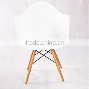 Woodlegs Plastic Dining Arm Chair thumbnail-3
