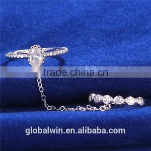 Wholesale Jewellery Engagement And Wedding 925 Set Silver Women Ring Jewelry thumbnail-5