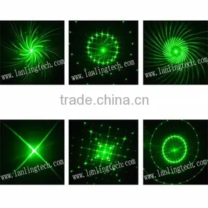 Twinkling Mini Star Laser Light GB 12 Gobos and 3W Blue LED Light With Remote Control thumbnail-3