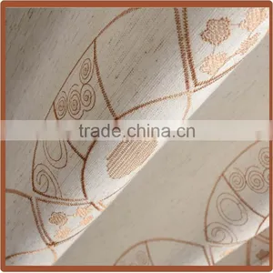 2016 Hot Sale Beautiful Polycotton Embroidery French Window Curtains Fabric thumbnail-4