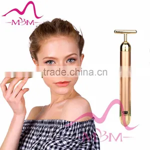 High Quality Vibrating Home Use Device 24k Gold Beauty Bar Handheld 24k Gold Beauty Bar thumbnail-1