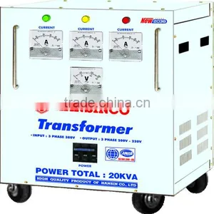 Hansinco Industrial Dry Transformers New 2038 B.A - 20KVA ( Input: 380V, Output: 220V, 200V) thumbnail-1