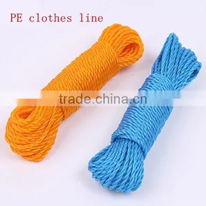 6mm Yellow,blue ,white ,red ,green Color 15 Meters 1/4 Nylon, pe , Polypropylene Rope Clothesline Rope thumbnail-4