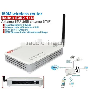 150mbps Ralink 5350 11N / 150M Wireless Wifi Router / Antenna SMA 2dBi Antenna (1T1R) thumbnail-1