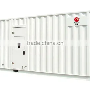 50Hz 400V Electric 2mw Trailer Mounted Containerized Diesel Generator With MTU thumbnail-1
