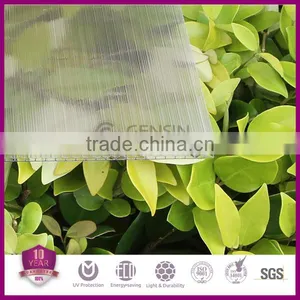 Polycarbonate Transparent Roofing Sheet Honeycomb Structure High Impact Strength UV Coating Warehouse Price 8mm Thickness thumbnail-1